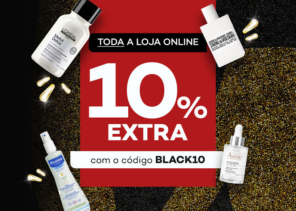 Produtos em campanha Black Friday com selo de desconto até 60% sobre preço de venda ao público recomendado