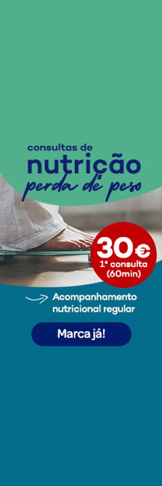 Consultas de Nutri&ccedil;&atilde;o Perda de Peso - 30&euro; 1&ordf; consulta de 60 minutos - acompanhamento nutricional regular. Marca j&aacute;!