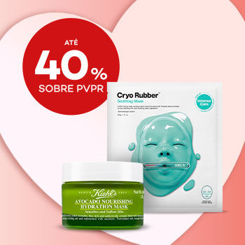 Produtos de cosm&eacute;ica de rosto de luxo com desconto at&eacute; 40% sobre Pre&ccedil;o de Venda ao P&uacute;blico Recomendado.