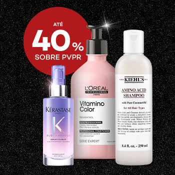 Cabelo profissional com selo até 40% sobre preço de venda ao publico recomendado