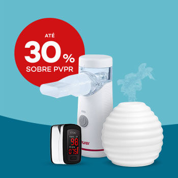 Equipamentos de Sa&uacute;de com selo de desconto at&eacute; 30% sobre pre&ccedil;o de venda ao p&uacute;blico recomendado.