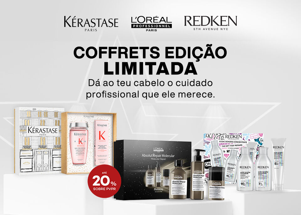 Coffrets Kérastase, L'Oréal Professionnel e Redken edição limitada