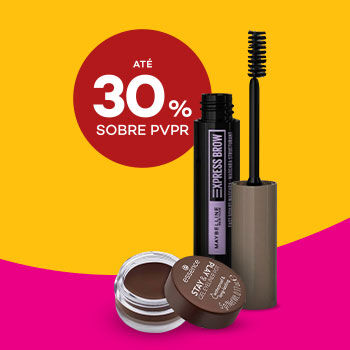 Produtos para Sobrancelhas com selo de desconto até 30% sobre preço de venda ao público recomendado.