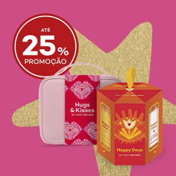 Coffrets Amigo Secreto com selo até 25% promoção