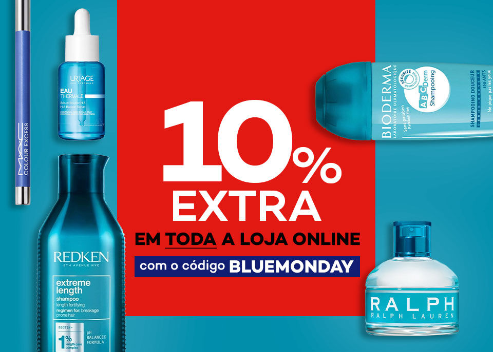 10% extra em todo o site com o c&oacute;digo BLUEMONDAY