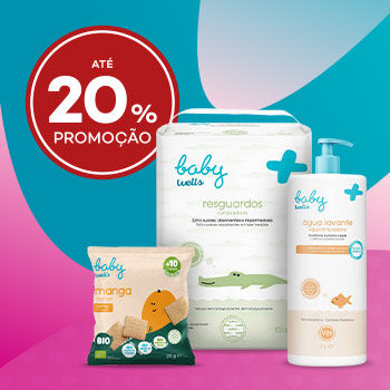 Marca Baby Wells  com desconto até 20% sobre preço de Venda ao Público Recomendadodireto