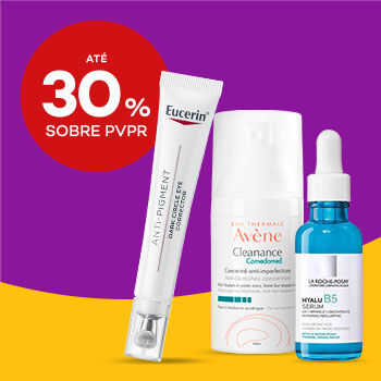 Dermocosm&eacute;tica com selo at&eacute; 30% sobre pre&ccedil;o de venda ao publico recomendado