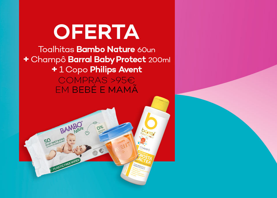 Ofertas exclusivas para beb&eacute; e mam&atilde; em compras >95&euro; na categoria