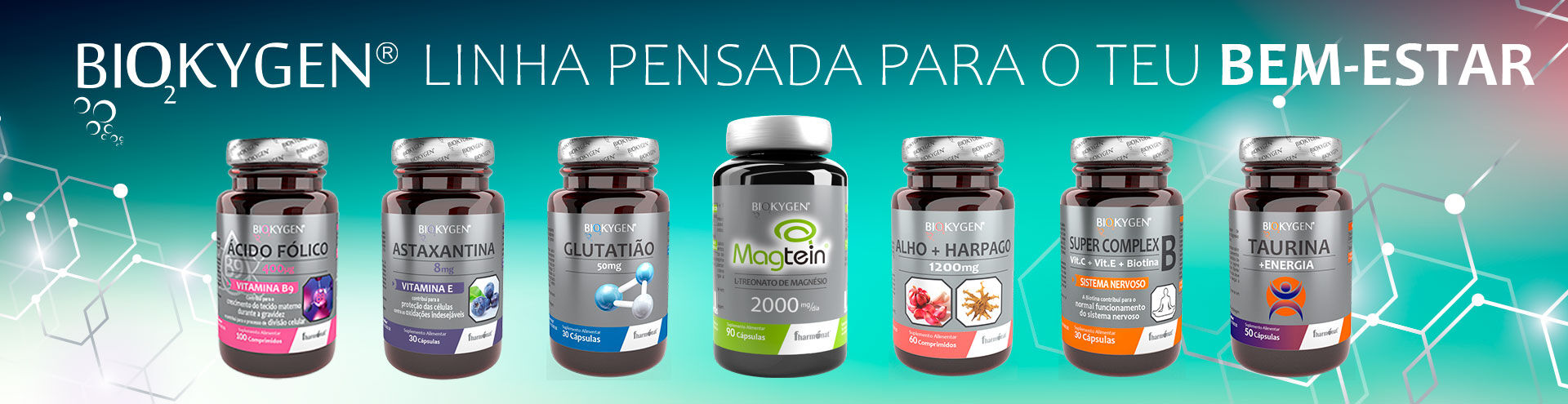 Biokygen, linha pensada para o teu bem-estar.