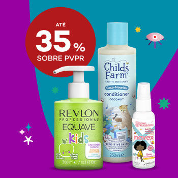 Produtos Bebé e Criança com selo de desconto até 35% sobre preço de venda ao público recomendado.