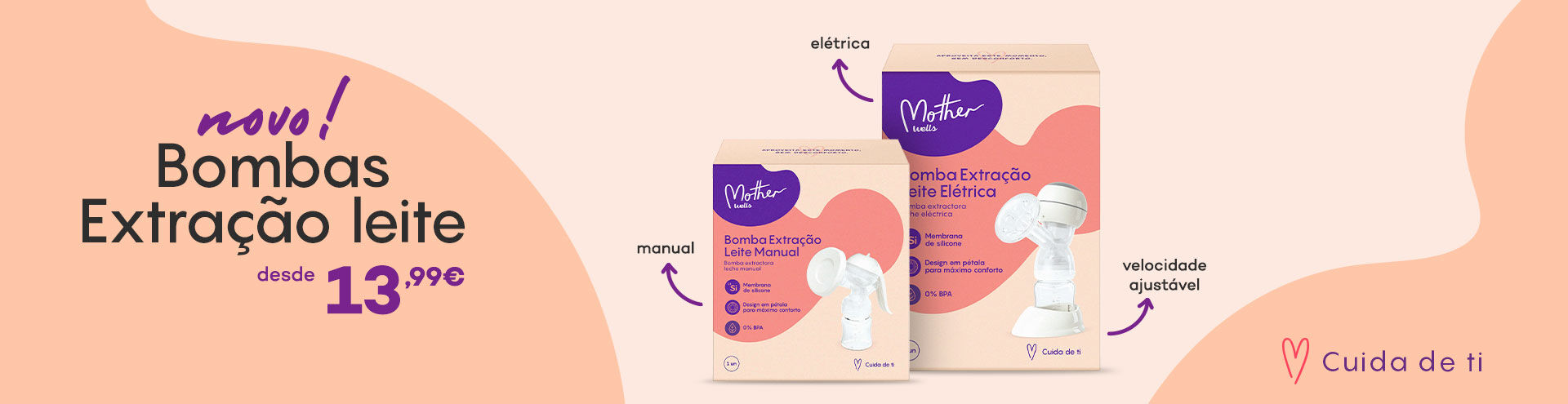 Novo! Bombas Extra&ccedil;&atilde;o de Leite desde 13,99&euro;. Descobre j&aacute;!