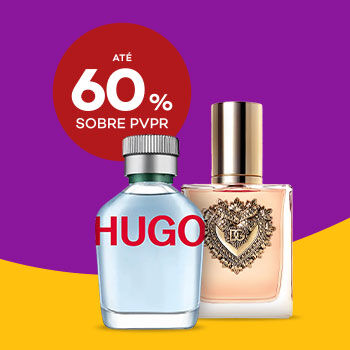 Perfumes Mulher e homem com desconto até 60% sobre Preço de Venda ao Público Recomendado.