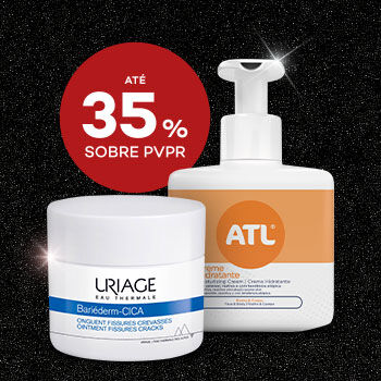 Produtos Hidratação com selo de desconto até 35% sobre preço de venda ao público recomendado.