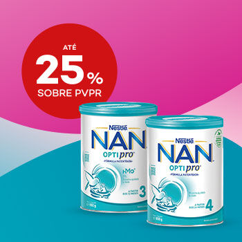 NAN com selo 25% sobre pre&ccedil;o de venda ao p&uacute;blico recomendado