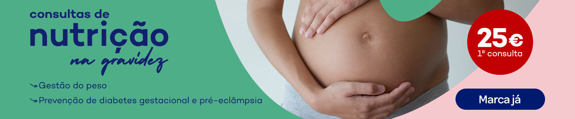 Banner Consultas Nutrição Gravidez- Consultas Nutrição