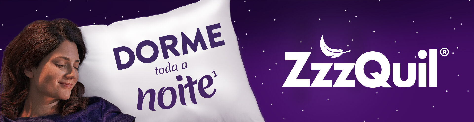 ZzzQuil Dorme toda a noite.