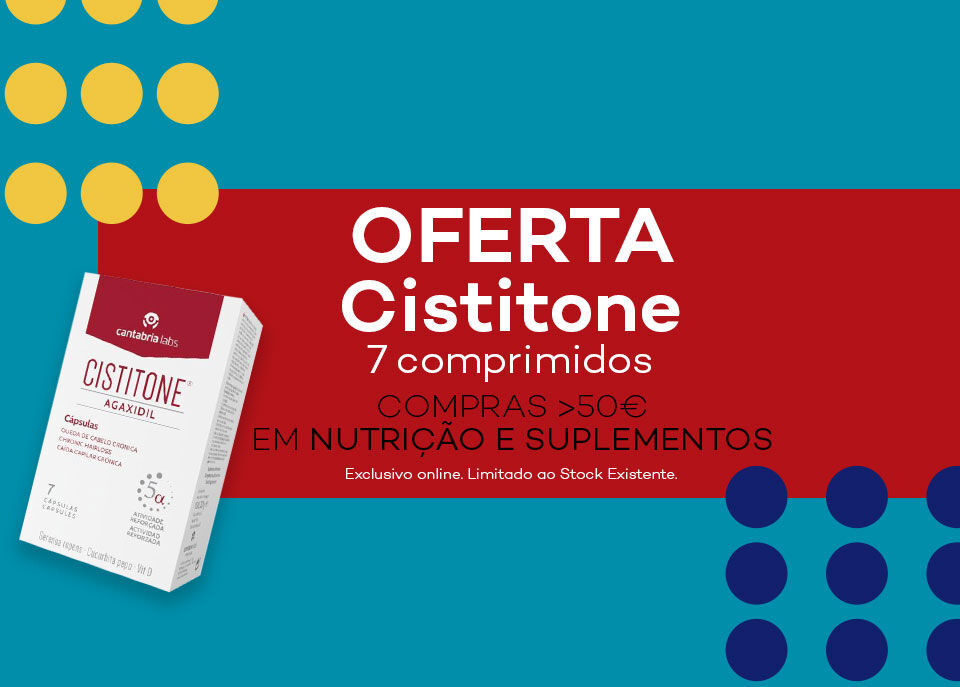 Oferta Cistitone 7 comprimidos em compras de Suplementos Oferta Cistitone 7 comprimidos em compras de Suplementos
