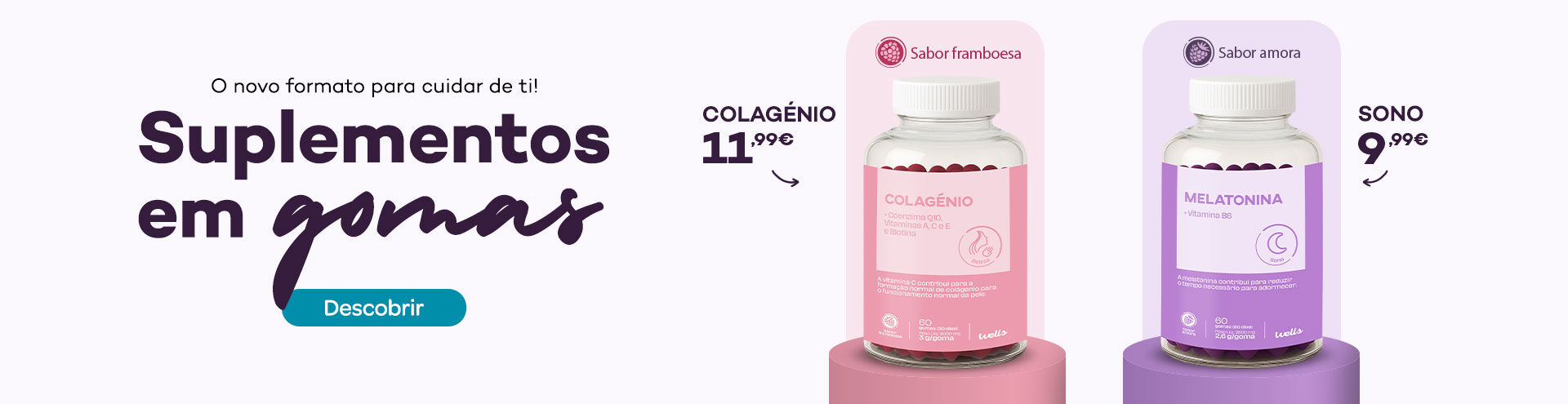 O novo cuidado para cuidar de ti! Suplemento em gomas. Descobrir já!