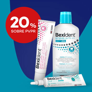 Bexident com selo at&eacute; 20% sobre pre&ccedil;o de venda ao p&uacute;blico recomendado