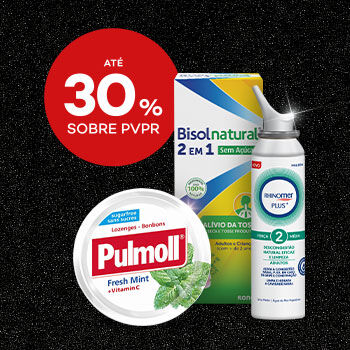 Ouvidos, Nariz e Garganta Destaque produtos nariz, garganta e ouvidos em campanha black friday com selo de desconto até 30% sobre preço de venda ao público recomendado