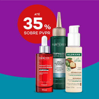 S&eacute;runs com selo de desconto at&eacute; 35% sobre pre&ccedil;o de venda ao p&uacute;blico recomendado.