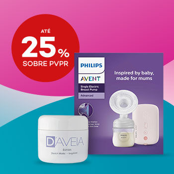 Artigos para a mam&atilde; com selo at&eacute; 25% sobre pre&ccedil;o de venda ao publico recomendado