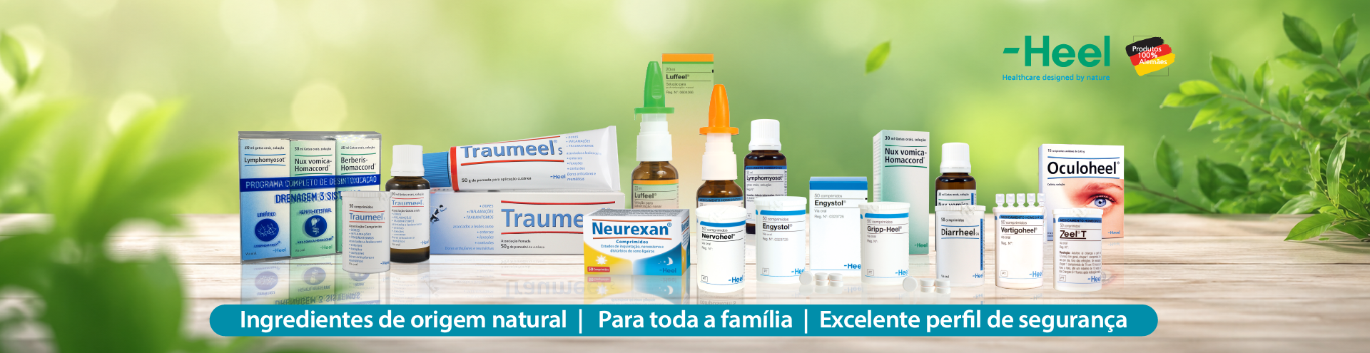 Ingredientes de Origem natural. Para toda a fam&iacute;lia. Excelente perfil de seguran&ccedil;a.