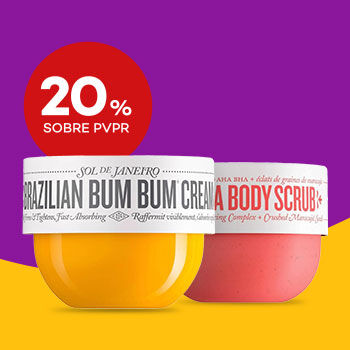 Produtos Sol de Janeiro com selo 20% sobre preço de venda ao público recomendado