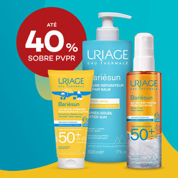 Protetores solares SPF50+ e after sun Bariésun com desconto até 40% sobre Preço de Venda ao Público Recomendado.