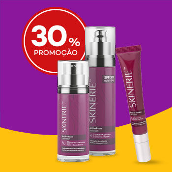 Destaque de Skinerie com selo até 30% sobre preço de venda ao público recomendado