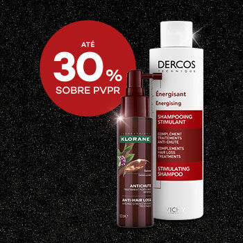 Cuidados de cabelo com selo até 30% sobre preço de venda ao publico recomendado