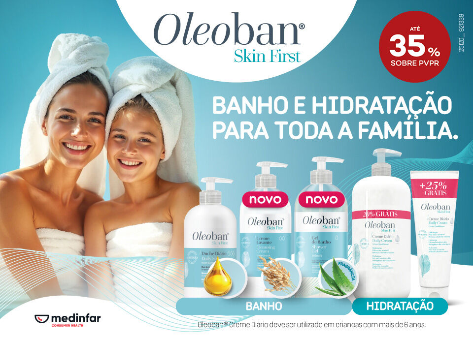 Gama Oleoban com selo at&eacute; 35% sobre pre&ccedil;o de venda ao p&uacute;blico recomendado