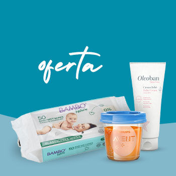 Oferta Toalhitas, copo avent e creme oleoban