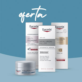 Minis Eucerin com a palavra oferta