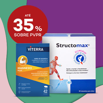Suplementos com desconto até 35% sobre preço de Venda ao Público Recomendado