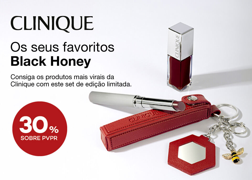 Destaque dos novos coffrets Clinique Black Honey Destaque dos novos coffrets Clinique Black Honey