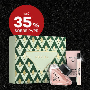 Coffrets Perfumes para Mulher com selo de desconto até 35% sobre preço de venda ao público recomendado.