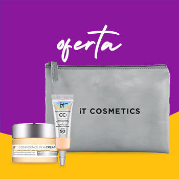 Oferta bolsa prateada com minis It Cosmetics