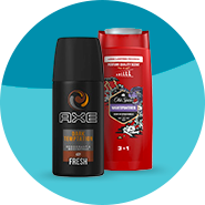 Desodorizante e gel de banho