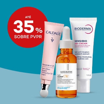 Produtos de cosm&eacute;tica de Rosto om desconto 35% sobre Pre&ccedil;o de Venda ao P&uacute;blico Recomendado.