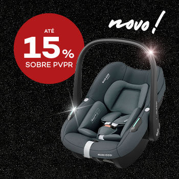 Destaque produtos cadeiras auto em campanha black friday com selo de desconto até 15% sobre preço de venda ao público recomendado