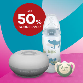 Puericultura com desconto de até 50% sobre preço de Venda ao Público Recomendado