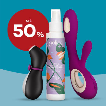Produtos de bem estar sexual com até 50% de desconto sobre preço de Venda ao Público Recomendado