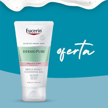 Oferta Mini gel de limpeza dermo pure da marca eucerin