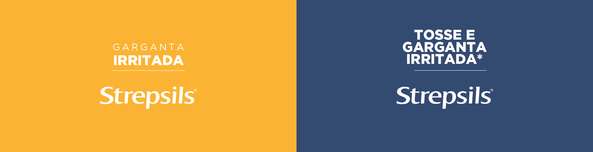 Garganta irritada + Tosse e Garganta Irritada Strepsils