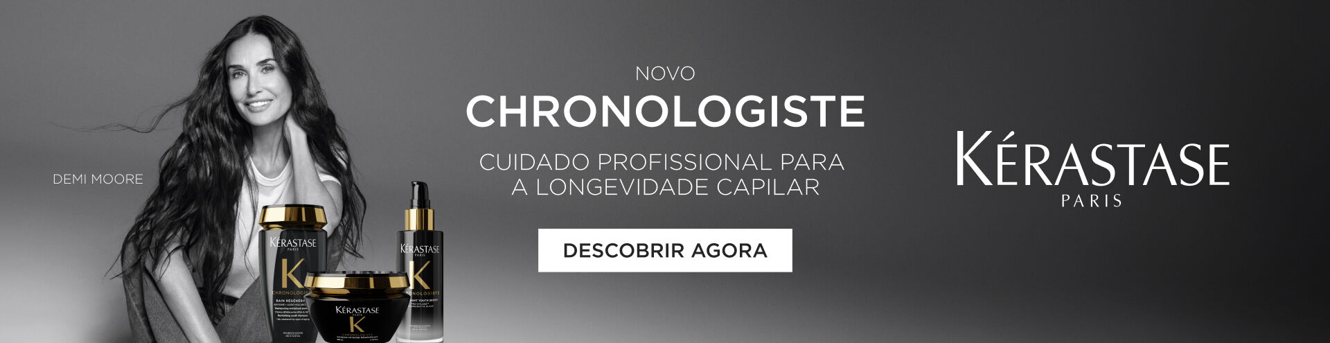 K&eacute;rastase, Novo Chronologiste. Cuidado professional para a longevidade capilar. Descobre j&aacute;!