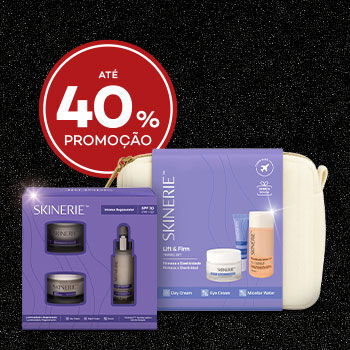 Coffrets Skinerie com selo de desconto até 40% promoção.