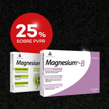 Magnesium Produtos Magnesium com selo de desconto até 25% sobre preço de venda ao público recomendado