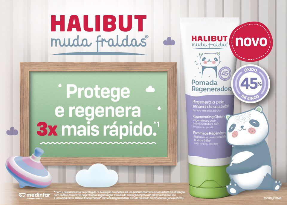 Novo produto Halibut Muda da Fralda que protege e regenera 3 vezes mais rápido Novo produto Halibut Muda da Fralda que protege e regenera 3 vezes mais rápido