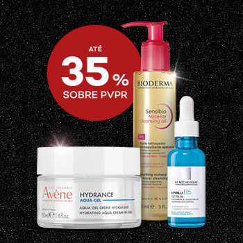 Dermocosmetica com selo até 35% sobre preço de venda ao público recomendado
